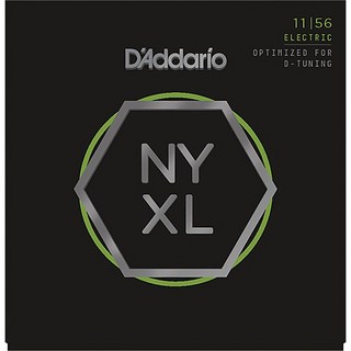D'Addario NYXL Series Electric Guitar Strings [NYXL1156 Medium Top / Extra-Heavy Bottom, 11-56]