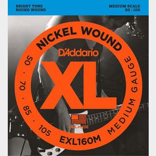 D'Addario EXL160M Medium 50-105 Medium Scale【渋谷店】