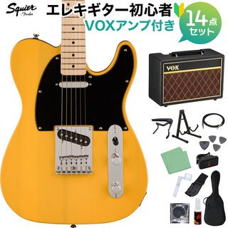 Squier by Fender SONIC TELECASTER BTB エレキギター初心者14点セット【VOXアンプ付き】