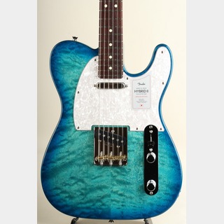 Fender  2024 Collection Made in Japan Hybrid II Telecaster RW Quilt Aquamarine【S/N JD24029540】