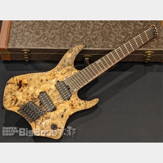 Acacia Guitars Medusa7 Multiscale / Natural Buckeyeburl