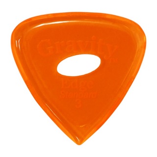 Gravity Guitar PicksEdge -Standard Elipse Grip Hole- GEES3PE 3.0mm Orange ピック