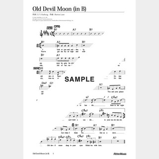 楽譜Old Devil Moon（in B）
