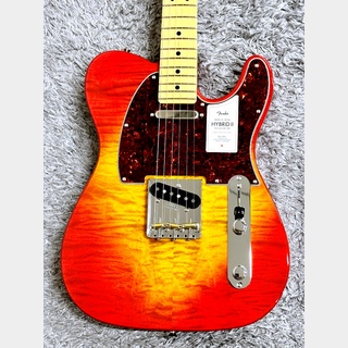 Fender2024 Collection Made in Japan Hybrid II Telecaster Flame Sunset Orange Transparent / Maple【限定】