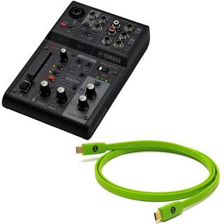 YAMAHA AG03MK2 B + OYAIDE製高品質USBケーブルセット (ヤマハ)(USBミキサー)(配信用インターフェース)(Type C ...