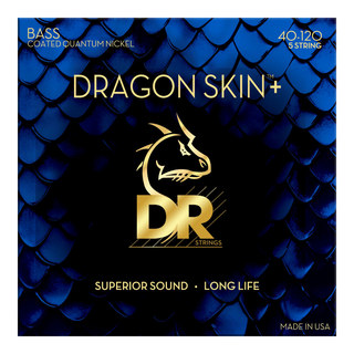 DRDRAGON SKIN＋ Quantum Nickel for Bass DBQ5-40 40-120 極薄コーディング 5弦エレキベース弦