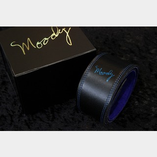 moodystraps Leather/Suede 2.5" Standard Black/Blue