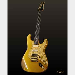 Shue Guitars New Classic S TM40 Aztec Gold Gold Hardware