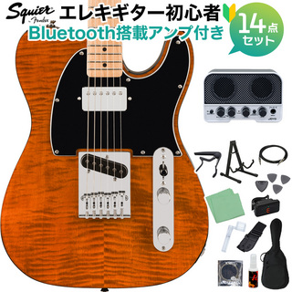 Squier by Fender AFF TL FMT SH Mocha 初心者セット 【Bluetooth搭載ミニアンプ付】