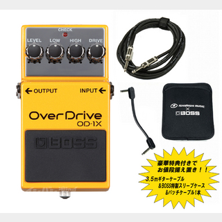 BOSS OD-1X Over Drive [ギター用ケーブル+パッチケーブル1本+スリーブケース]