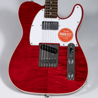 Squier by Fender Affinity Series Telecaster FMT SH Crimson Red Transparent エレキギター テレキャスター フレイムメイプ