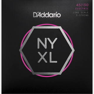 D'Addario NYXL45130 ニッケル 45-130 5-String レギュラーライト5弦エレキベース弦