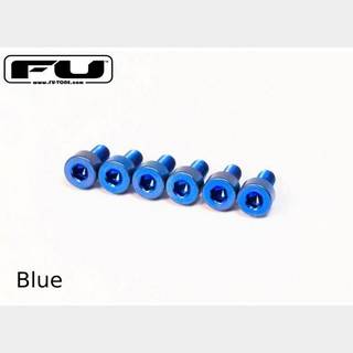 FU-Tone Titanium Saddle Mounting Screw Set (6) -BLUE-【Webショップ限定】