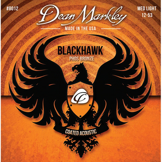 Dean MarkleyDM8012 BLACKHAWK COATED Phos bronze M-LIGHT 12-53 アコースティックギター弦