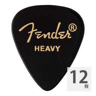 Fender フェンダー 351 Shape Premium Picks Heavy Black ギターピック 12枚入り