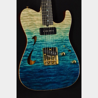 T's GuitarsDTL-Hollow22MasterQM Blue Faded【ローン36回払いまで無金利】