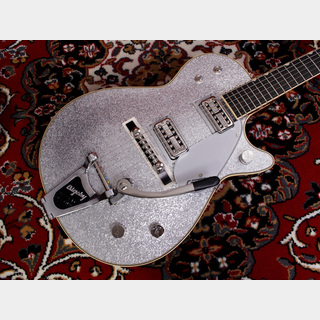 GretschG6129T-59 VINTAGE SELECT ’59 SILVER JET WITH BIGSBY, TV JONES, SILVER SPARKLE