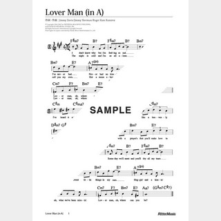 楽譜 Lover Man（in A）