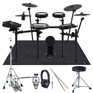 Roland TD316 TAMAツインペダルと純正マットを採用したフルセット