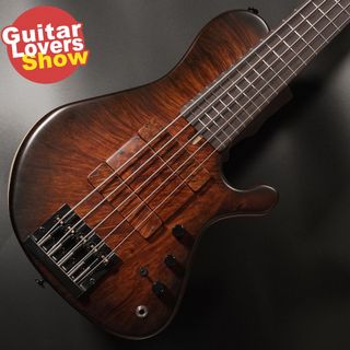 saitiasguitars Aquarius 5 Custom / saitias dark brown burst