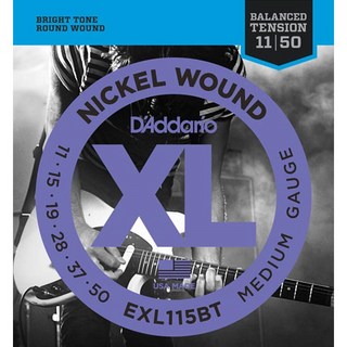 D'Addario XL Nickel Electric Guitar Strings EXL115BT (Balanced Tension Medium/11-50)