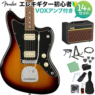 FenderPlayer Jazzmaster Pau Ferro Fingerboard 3-Color Sunburst 初心者14点セット