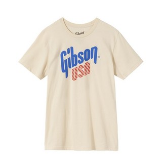 Gibson Gibson USA Tee (Cream)  Medium【GA-TEE-USA-CRM-MD】