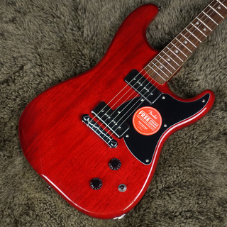 Squier by Fender Paranormal Strat-O-Sonic Crimson Red Transparent