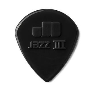 Jim Dunlop Nylon Jazz III Stiffo Pick BK 1.38mm ギターピック×6枚入り