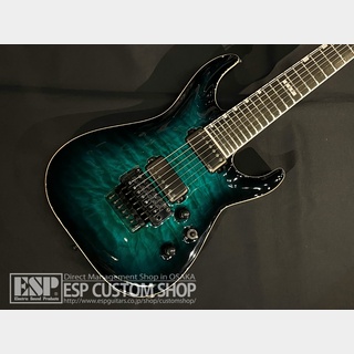 E-II HORIZON FR-7 QM Black Turquoise Burst