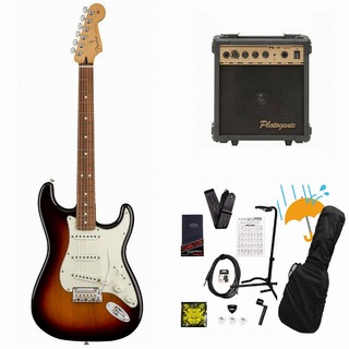 Fender Player Series Stratocaster 3 Color Sunburst Pau Ferro PG-10アンプ付属エレキギター初心者セットR【WEBS