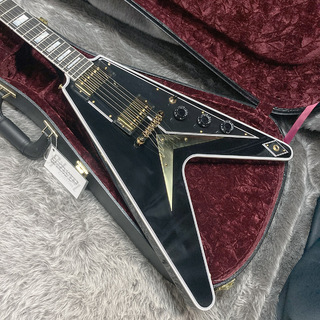 Gibson Custom Shop Flying V Custom Ebony Ebony Fingerboard Gloss