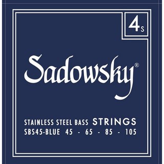 SadowskyELECTRIC BASS STRINGS Stainless Steel 4ST(45-105) SBS45/Blue