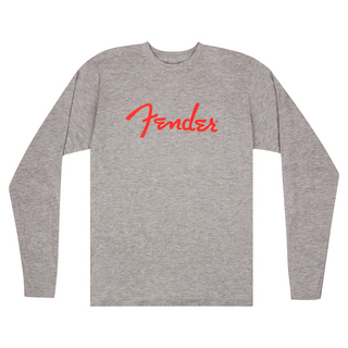 FenderSpaghetti Logo L/S T-Shirt Heather Gray XL Tシャツ 長袖