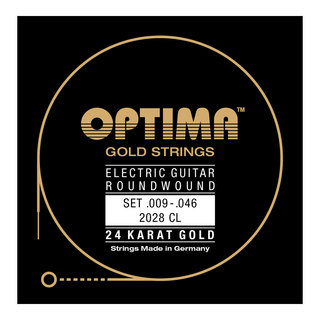 OPTIMA2028.CL 24K Gold Strings エレキギター弦