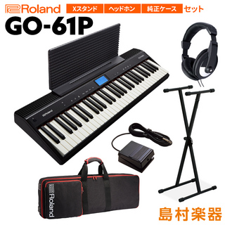 RolandGO-61P 61鍵盤 Xスタンド・ヘッドホン・純正ケースセット