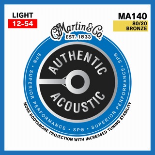 Martin MA140 80/20 BRONZE Light (.012 - .054)【Martin Authentic Acoustic SP】