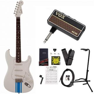 Fender2023 MIJ Traditional 60s Stratocaster Rosewood FB Olympic White Blue Competition Stripe VOX Amplug2