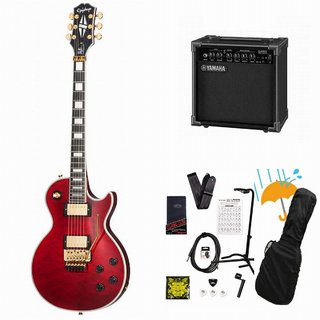 EpiphoneAlex Lifeson Les Paul Custom Axcess Quilt Ruby アレックス ライフソン ラッシュ YAMAHA GA15IIアンプ付