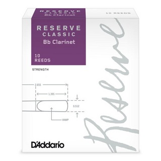 D'Addario Woodwinds/RICO LDADRECLC4P レゼルヴ クラシック B♭クラリネットリード [4+]
