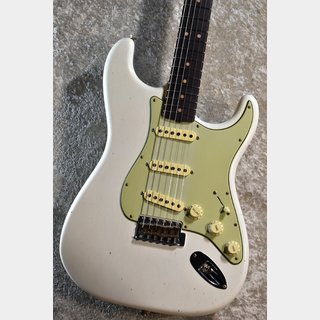 Fender Custom Shop1964 Stratocaster Journeyman Relic Aged Olympic White CZ573142【漆黒指板、3.37kg】