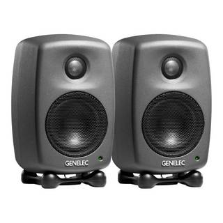 スピーカー・ウーファー Genelec 8010AP GENELEC 8010AP スタジオモニタースピーカー、1本、ダークグレー 高