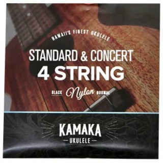 KamakaS-1 ウクレレ弦 ソプラノ / コンサート用 ブラックナイロン弦セット