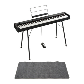 KORGコルグ D1 DIGITAL PIANO 電子ピアノ 純正スタンド（ST-SV1） ピアノマット(グレイ)付きセット