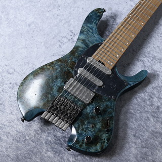 Ibanez Q547PB 「COL : Cosmic Blue Low Gloss」「現物写真」 7弦モデル