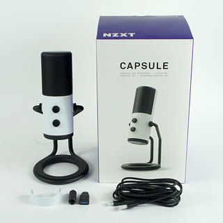 NZXT 【中古】 USBマイク NZXT CAPSULE AP-WUMIC-W1 コンデンサーマイク