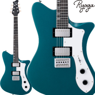RYOGA SKATER Ocean Turquoise Blue エレキギター ハムバッカー ベイクドメイプルネック
