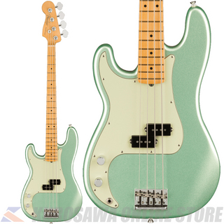 Fender American Professional II Precision Bass Left-Hand Maple Fingerboard Mystic Surf Green(ご予約受付中)