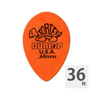 Jim Dunlop423R TORTEX SMALL TEAR DROP 0.6×36枚 ピック