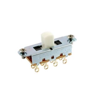 ALLPARTS EP-0261-025 Switchcraft White On-Off-On Slide Switch [1012]